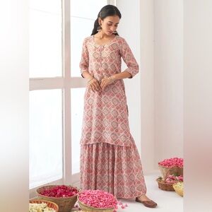 NWT Dress or Tunic w/pants, covered buttons, mirrored tassel
ties(2 pcs)